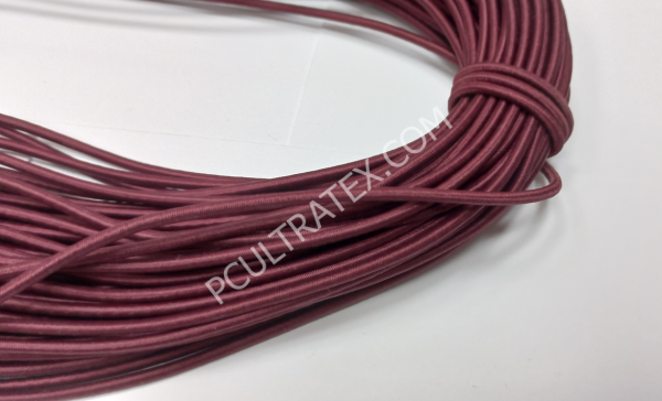 Резинка Ekoflex шляпная 3мм  50 м бордовый №153